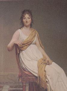 Jacques-Louis  David Madame de Verninac,nee Henriette Delacroix,Sister of Eugene Delacroix,date Anno Septimo (mk05) Spain oil painting art